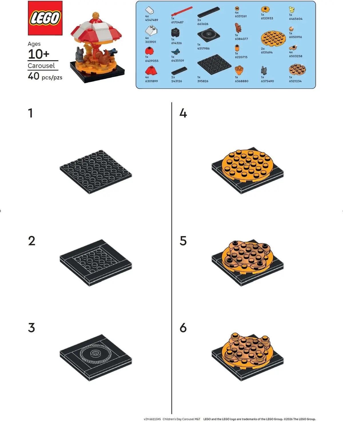 LEGO Promotional 6611595 Carousel set, image 2