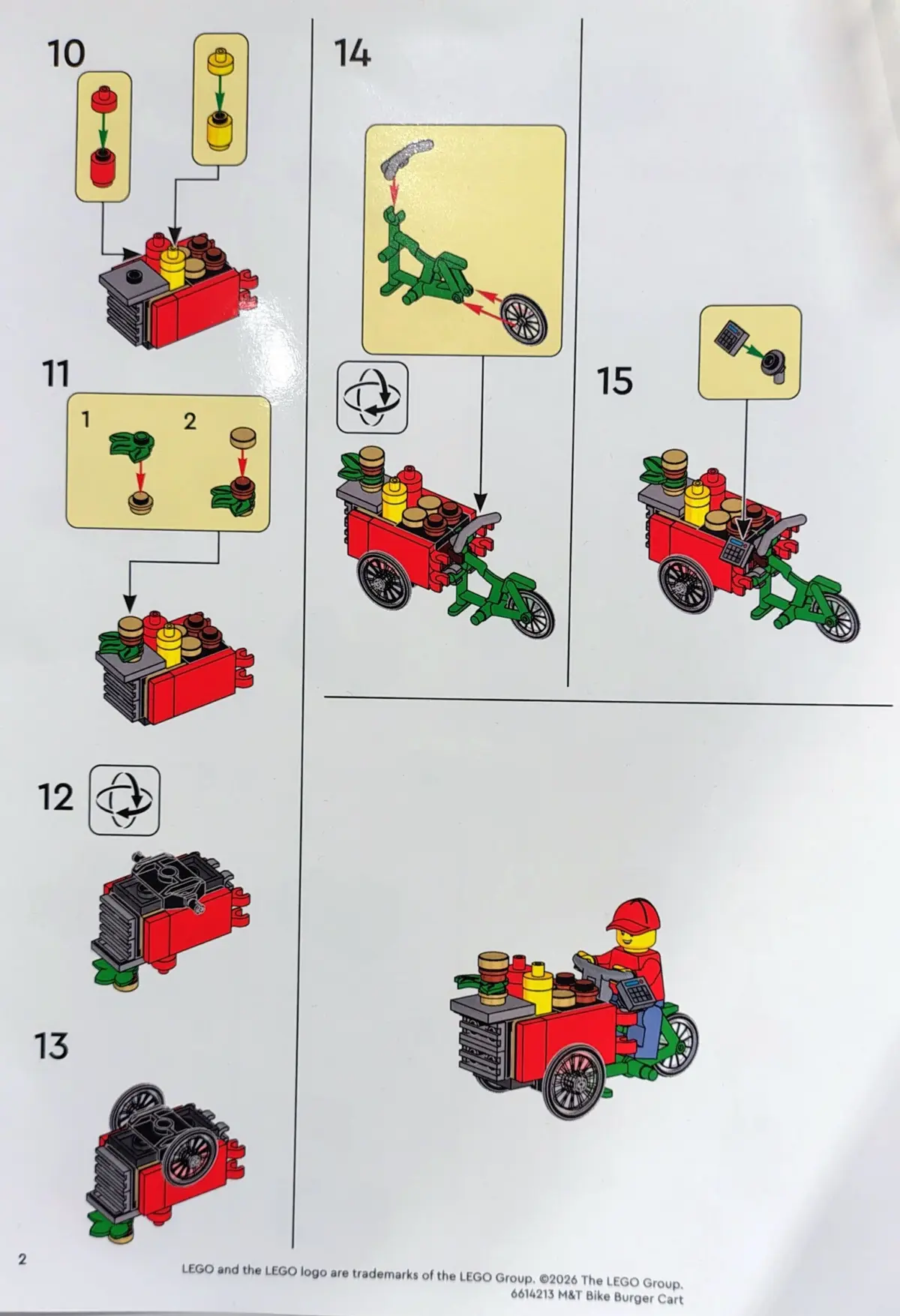 LEGO Promotional 6614213 Bike Burger Cart set, image 3