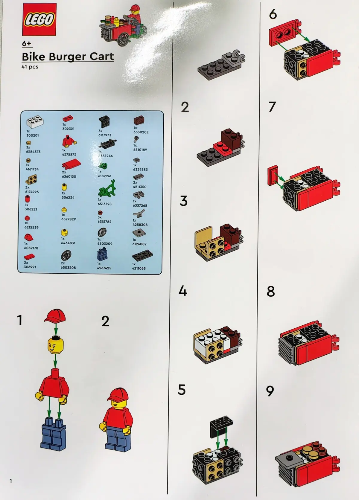LEGO Promotional 6614213 Bike Burger Cart set, image 2