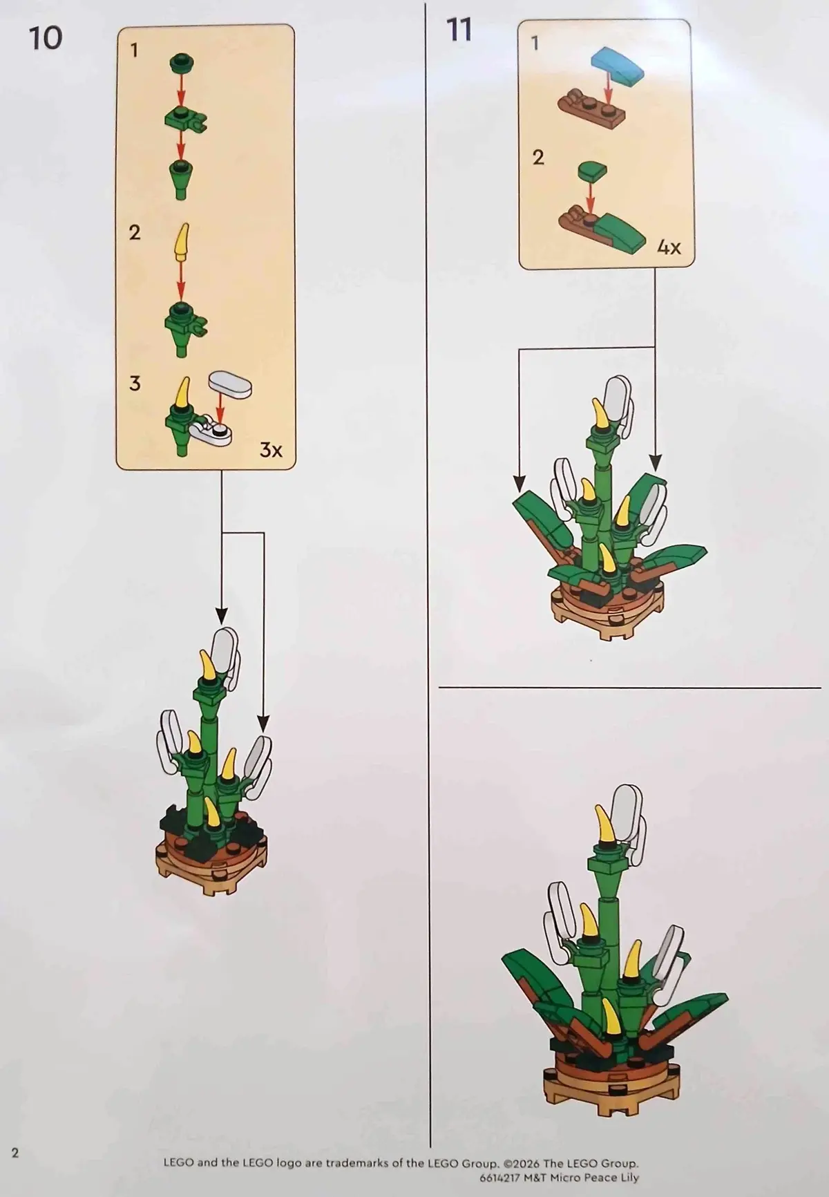 LEGO Botanicals 6614217 Micro Peace Lily set, image 3