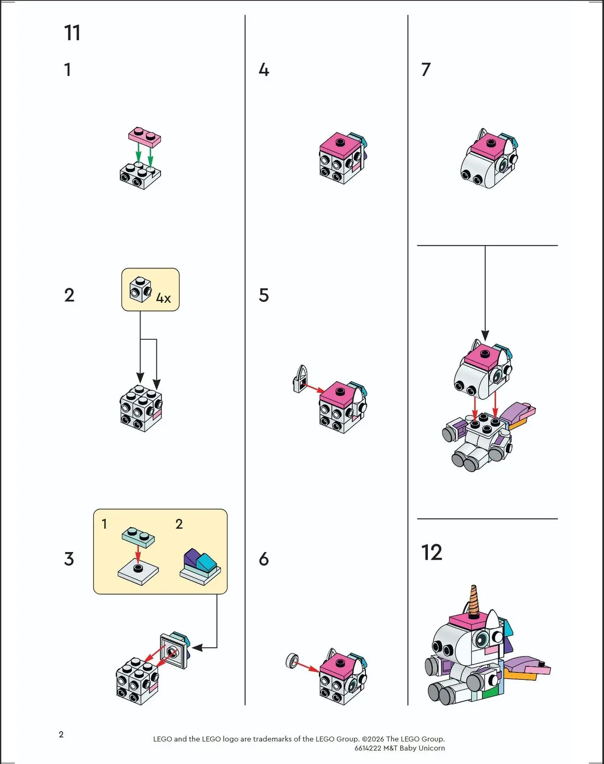 LEGO Promotional 6614222 Baby Unicorn set, image 3