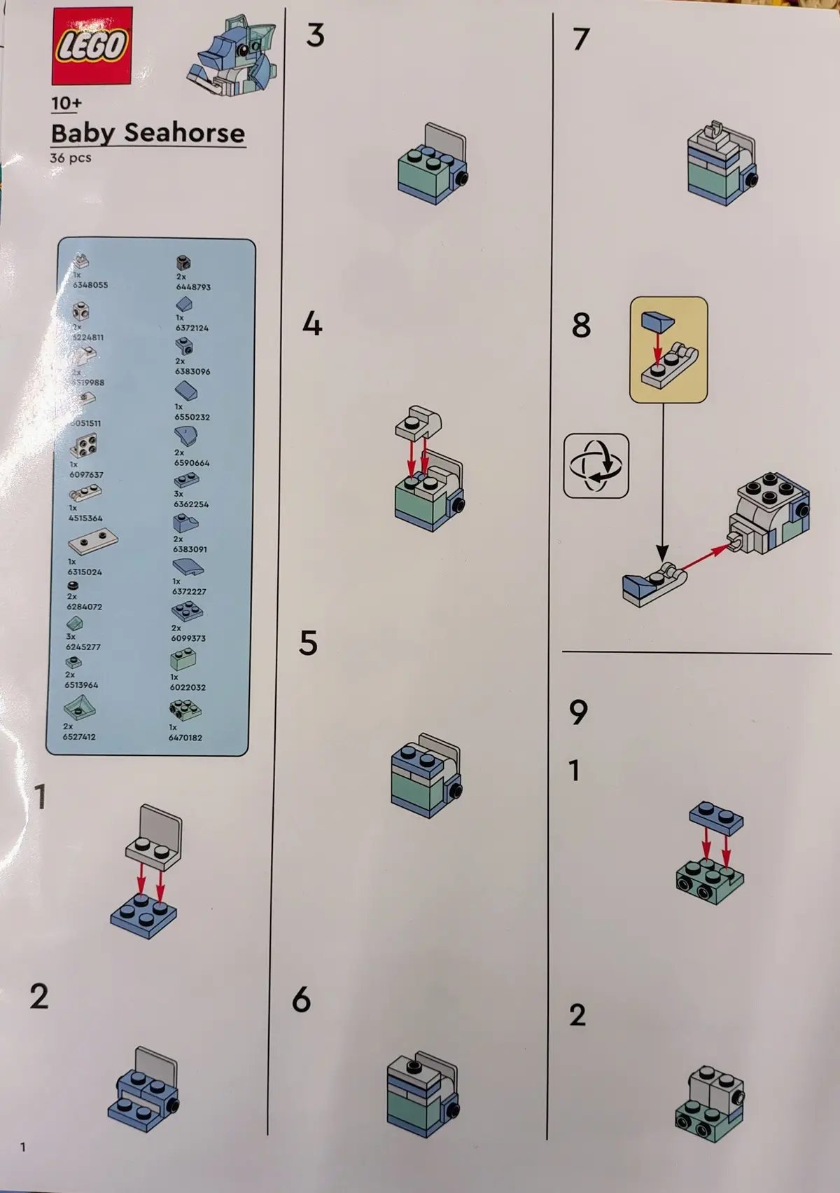 LEGO Promotional 6614225 Baby Seahorse set, image 2