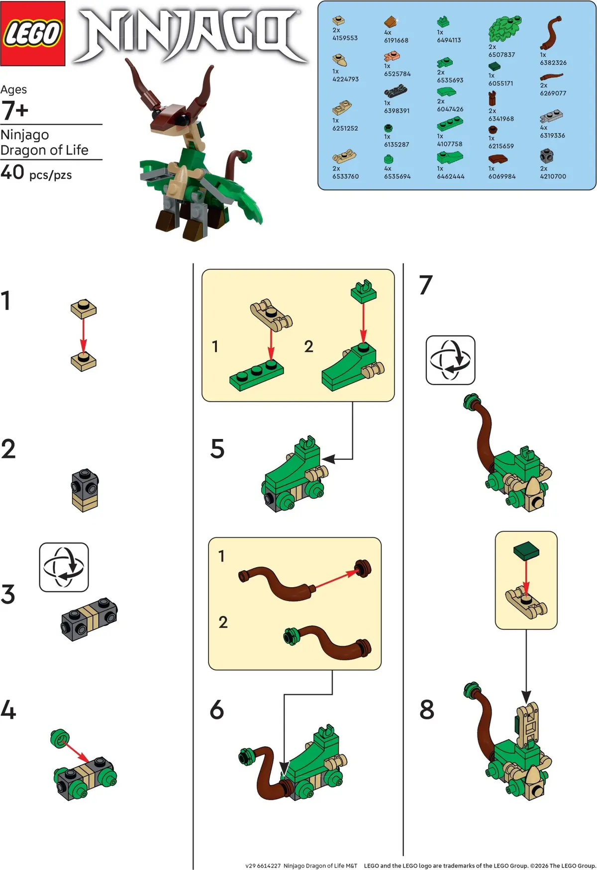 LEGO Ninjago 6614227 Dragon of Life set, image 2