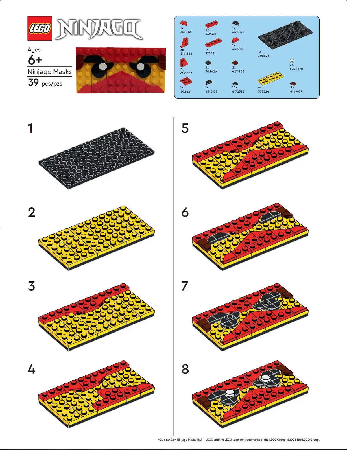 LEGO Ninjago 6614229 Ninjago Red Mask set, image 2
