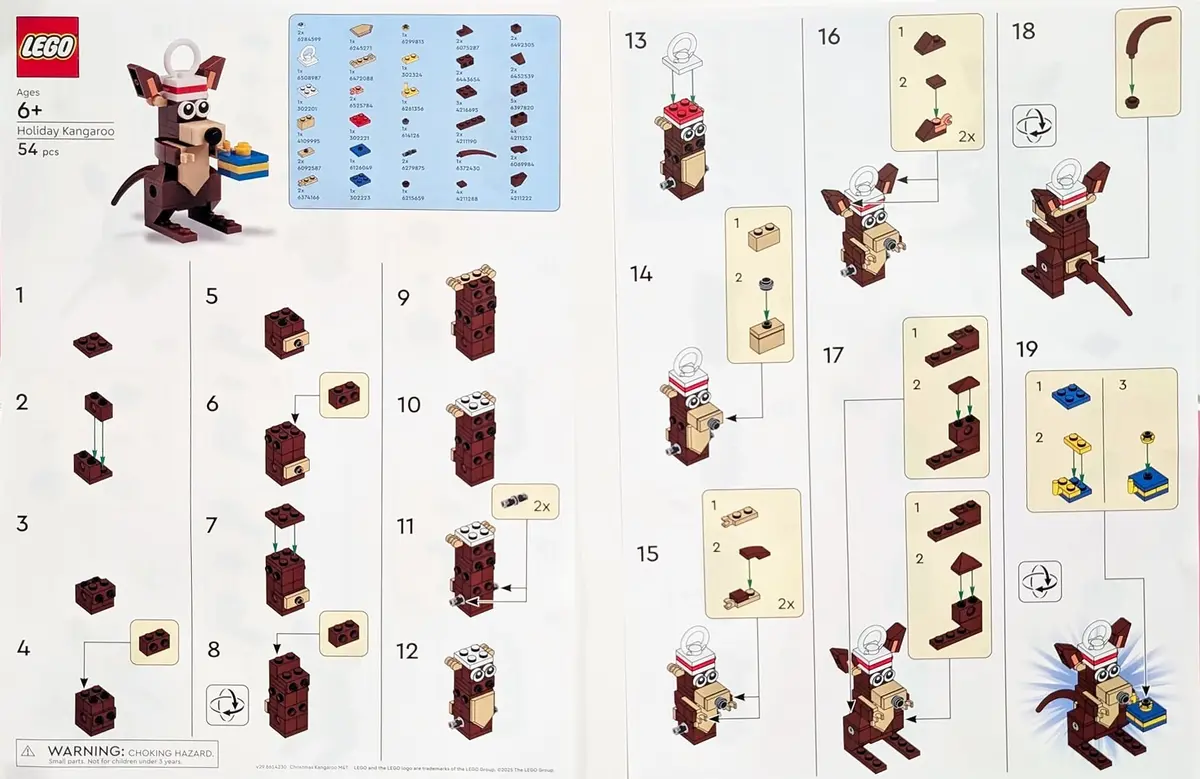 LEGO Promotional 6614230 Holiday Kangaroo set, image 2