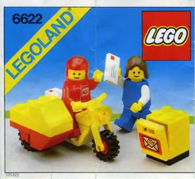 LEGO Town 6622 Mailman on Motorcycle set