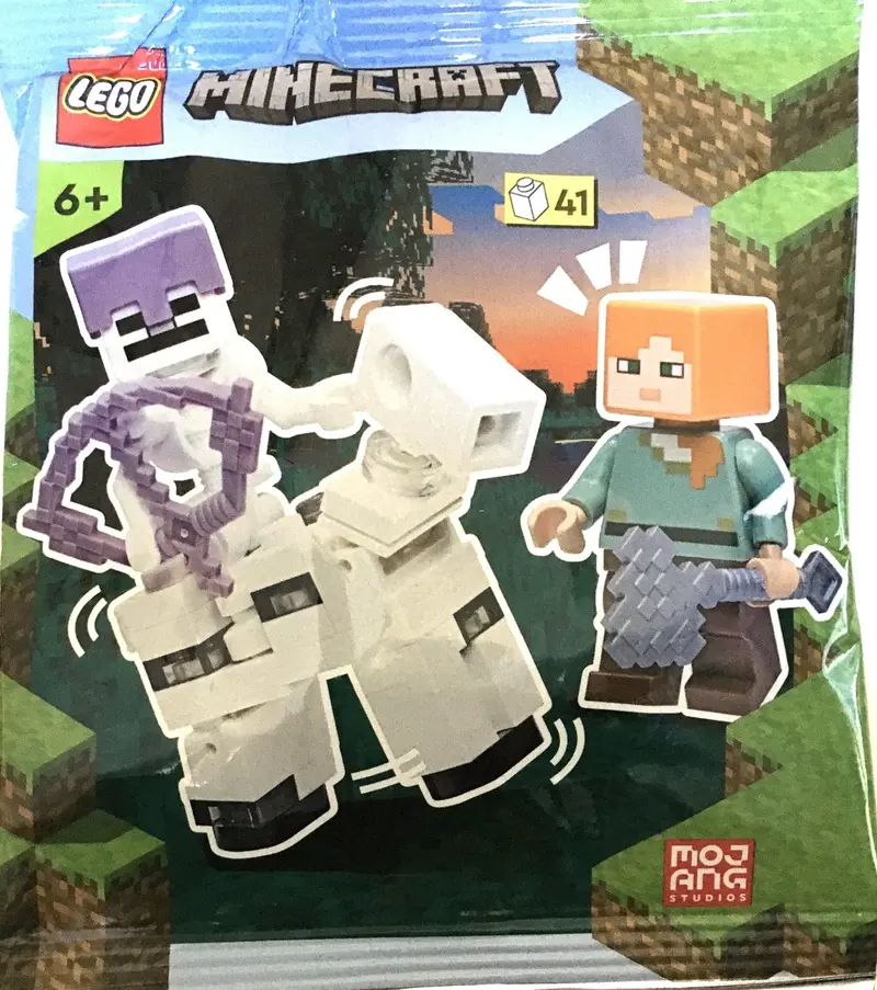LEGO Minecraft 662206 Alex with Skeleton and Skeleton Horse set