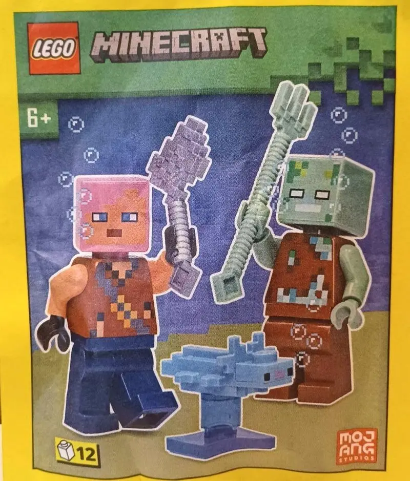 LEGO Minecraft 662303 Adventurer with Drowned and Axolotl set