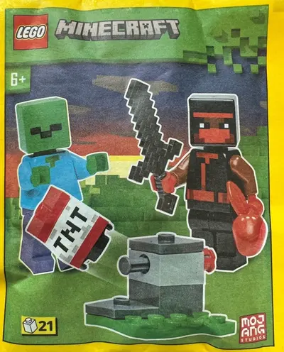 LEGO Minecraft 662304 Ninja, Zombie and TNT Launcher set