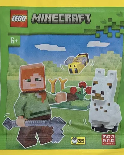 LEGO Minecraft 662308 Alex, Baby Llama and Bee set