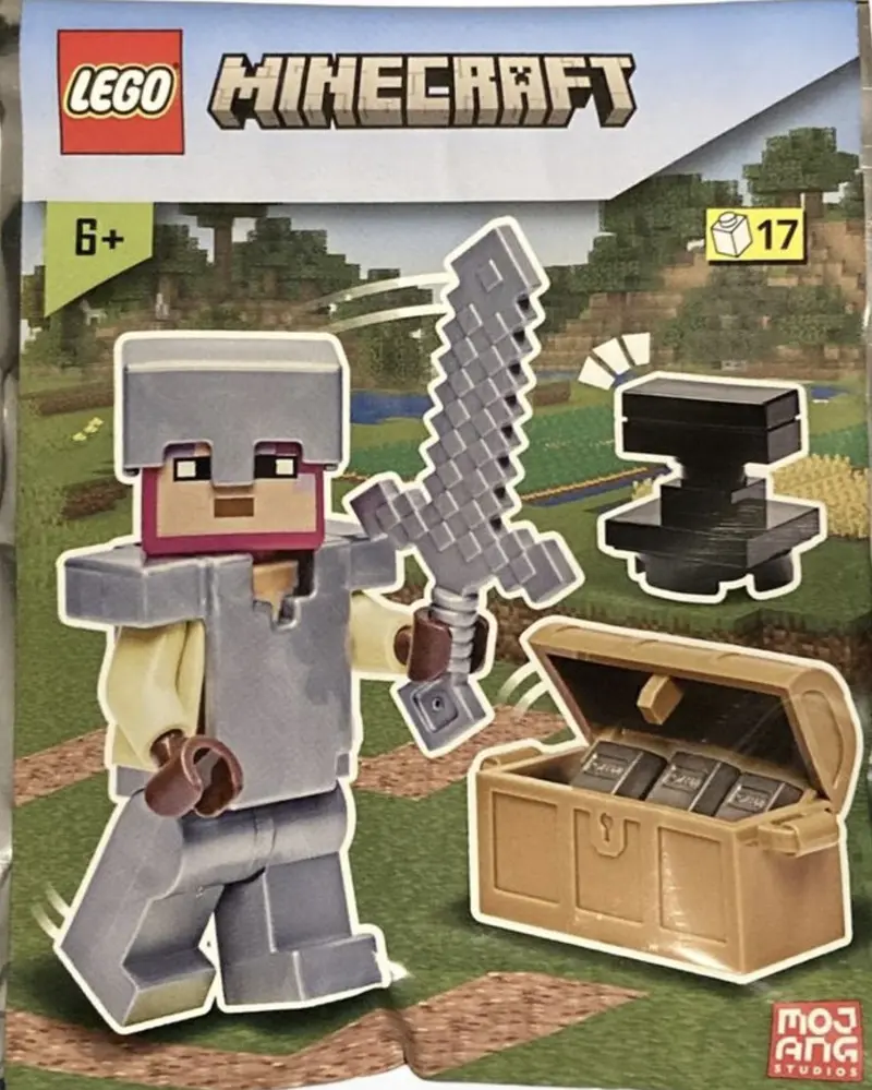 LEGO Minecraft 662309 Knight with Chest and Anvil set