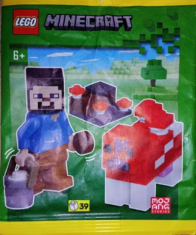 LEGO Minecraft 662407 Steve and Mooshroom set