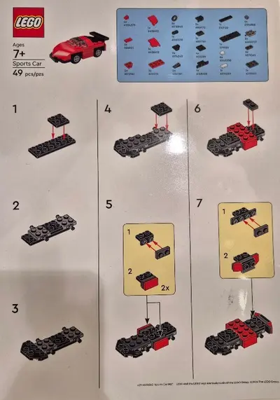 LEGO Promotional 6626060 Sports Car set, image 2