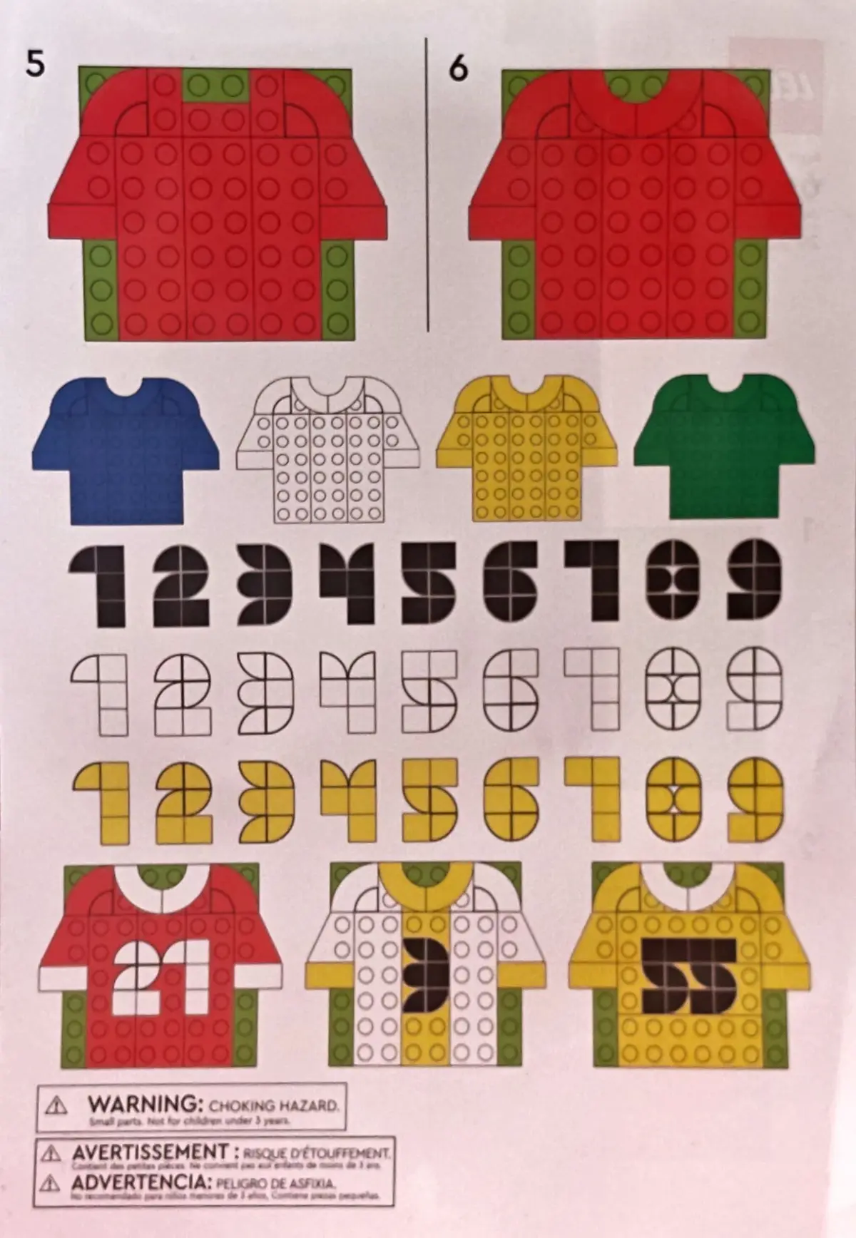 LEGO Promotional 6626070 Jersey set, image 3