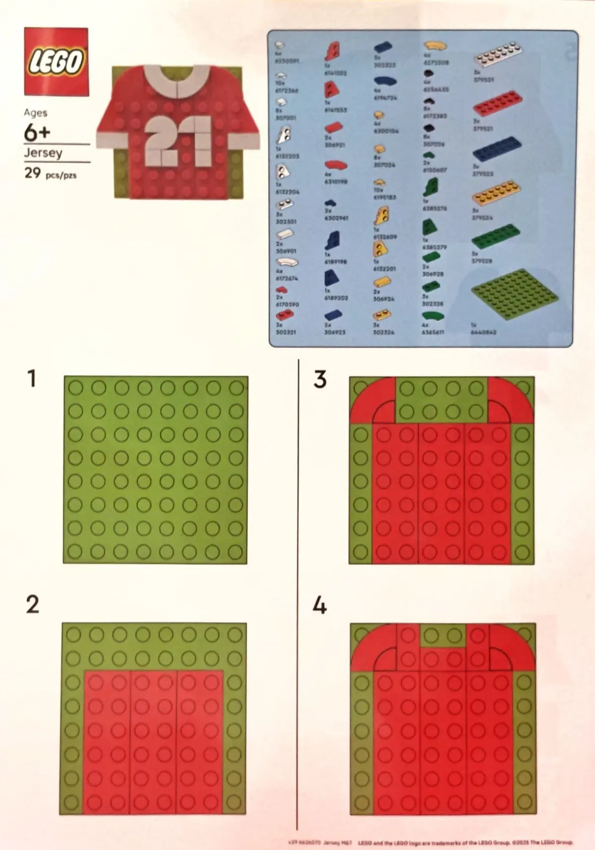 LEGO Promotional 6626070 Jersey set, image 2