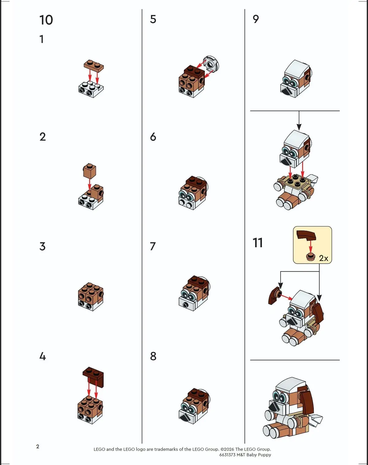LEGO Promotional 6631373 Baby Puppy set, image 3