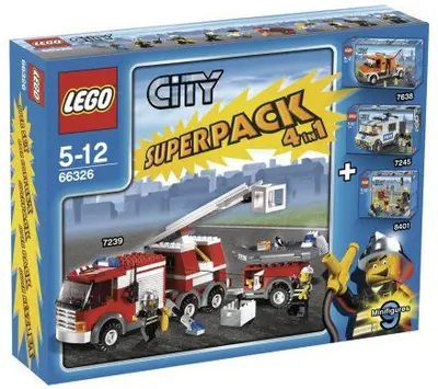 LEGO City 66326 City Super Pack 4 in 1 set