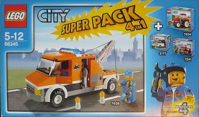 LEGO City 66345 City Super Pack 4 in 1 set