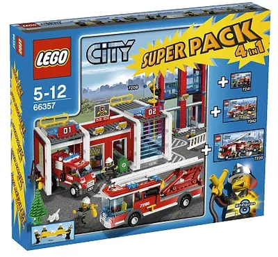 LEGO City 66357 City Super Pack 4 in 1 set