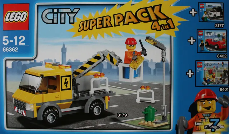 LEGO City 66362 City Super Pack 4 in 1 set