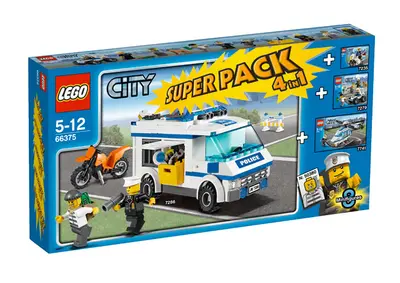 LEGO City 66375 City Super Pack 4 in 1 set