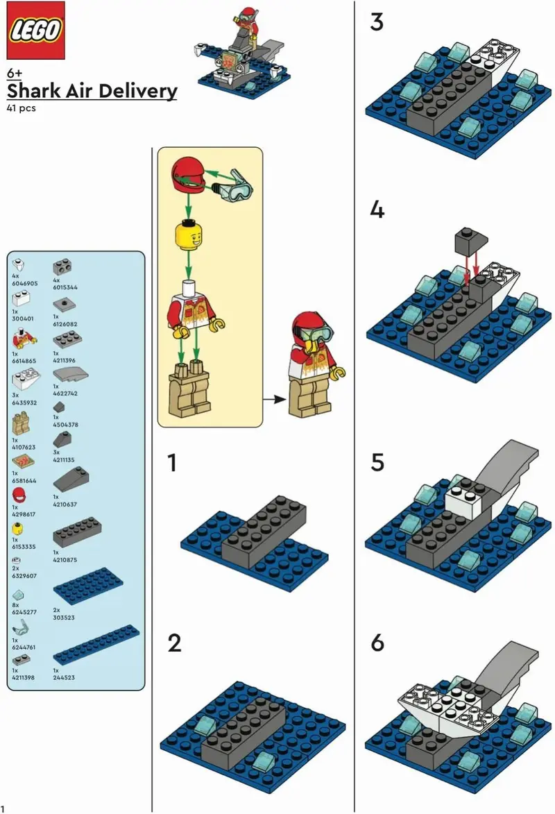 LEGO Promotional 6644846 Turbo Shark Delivery / Shark Air Delivery set, image 5