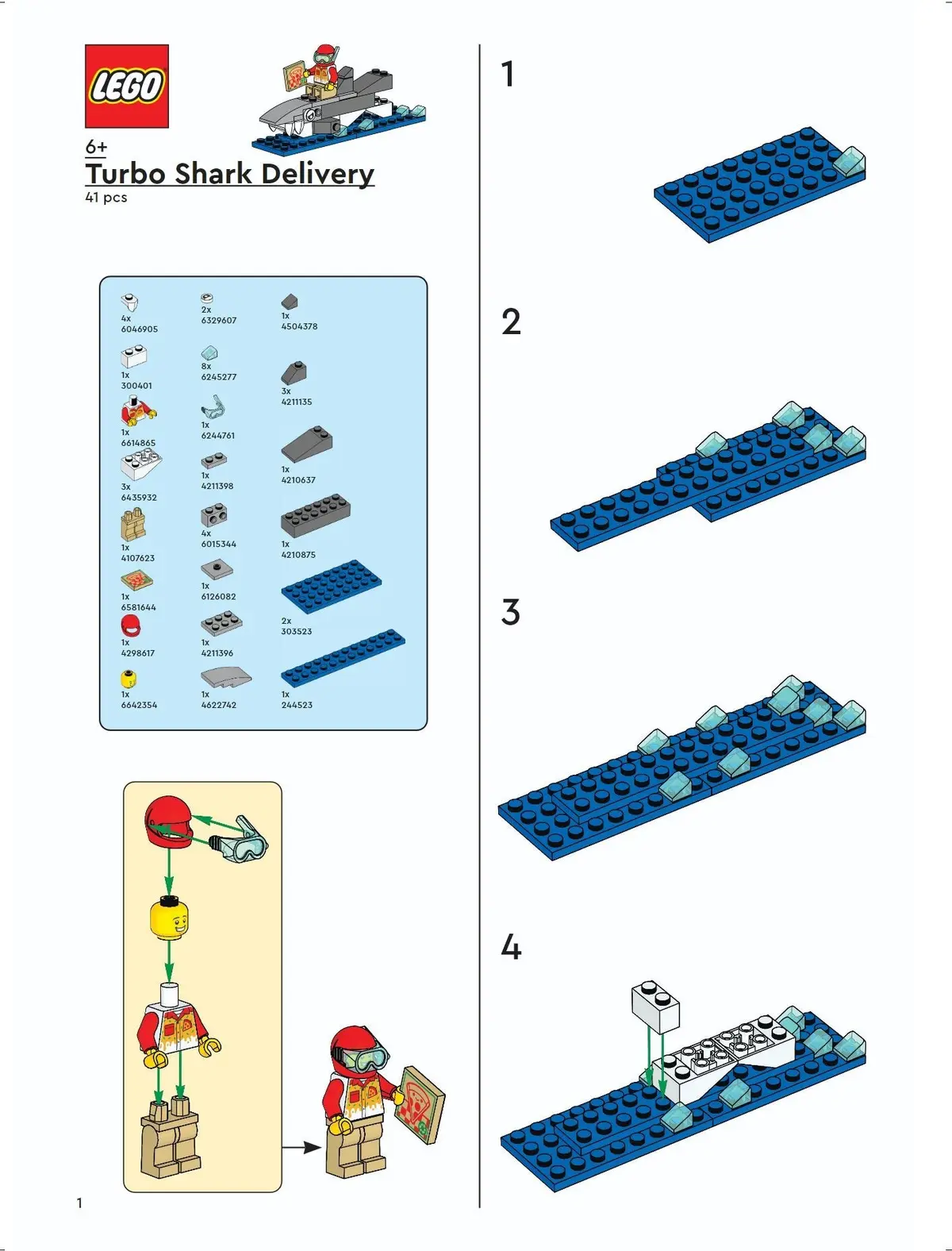 LEGO Promotional 6644846 Turbo Shark Delivery / Shark Air Delivery set, image 2
