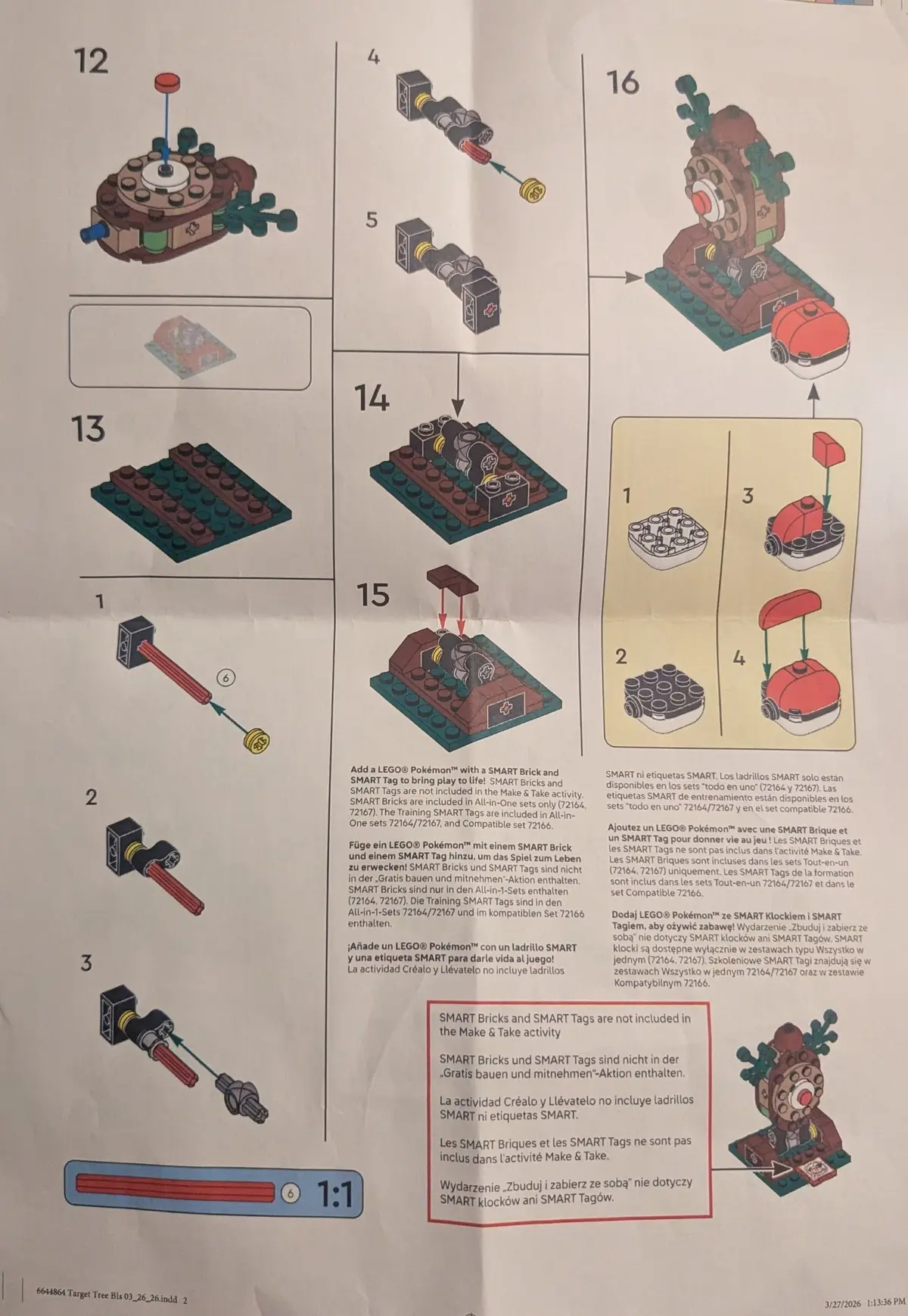 LEGO Pokémon 6644864 Training Tree set, image 2