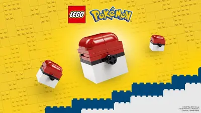 LEGO Pokémon 6644865 Poké Ball SMART Tag Case set