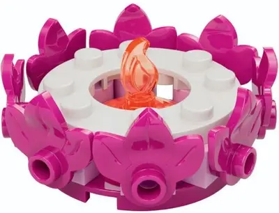LEGO Promotional 6644896 Magenta Flower Candle set