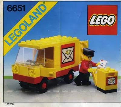 LEGO Town 6651 Mail Truck set