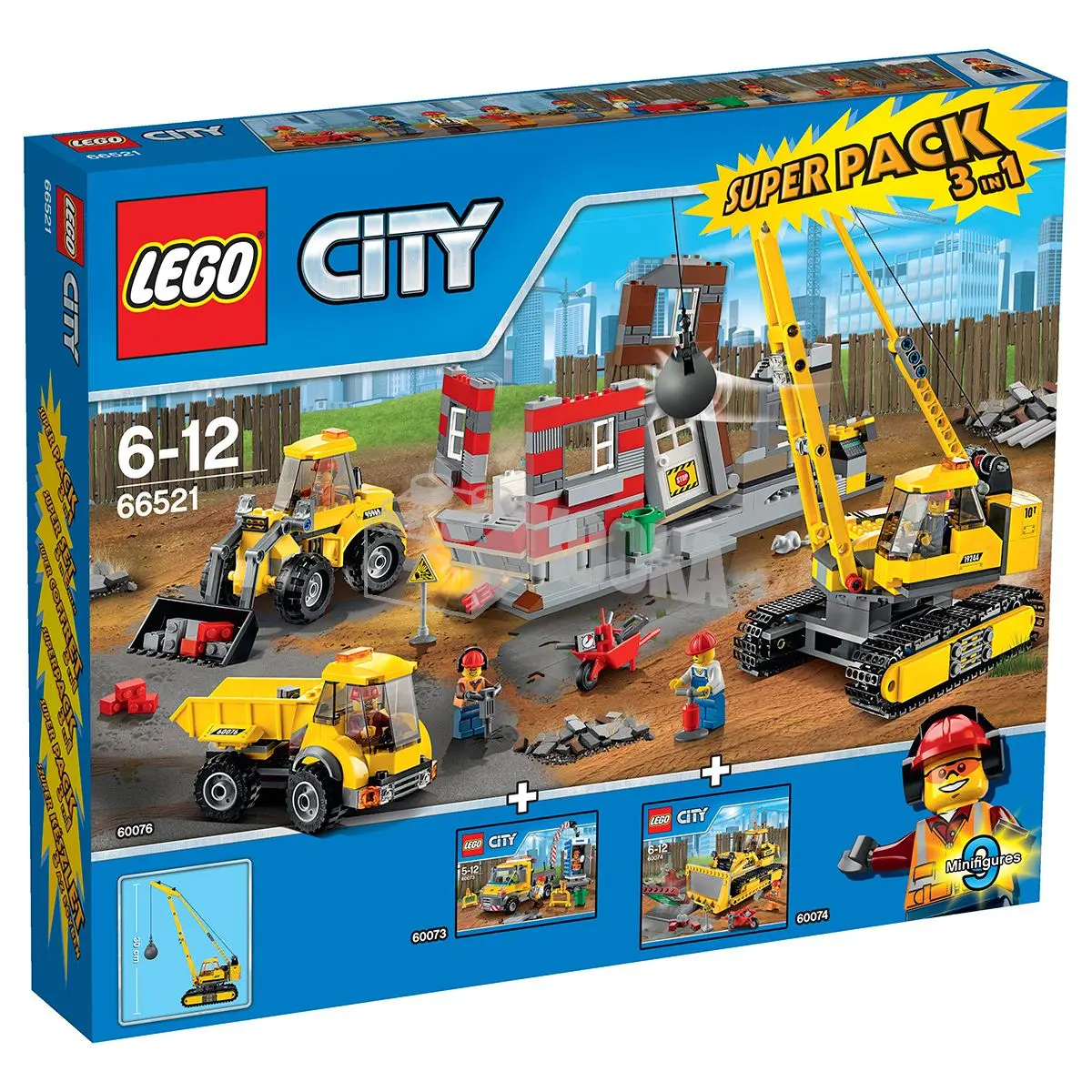 LEGO City 66521 Demolition Super Pack set