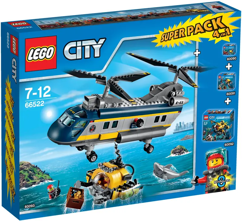LEGO City 66522 Deep Sea Explorers Super Pack 4-in-1 set