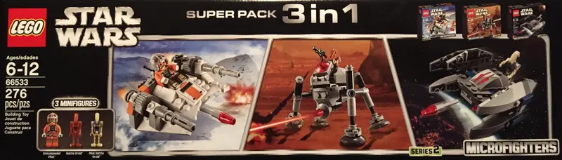 LEGO Star Wars 66533 Microfighter 3 in 1 Super Pack set