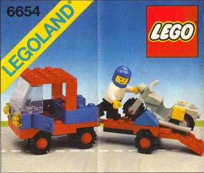 LEGO Town 6654 Motorcycle Transport set