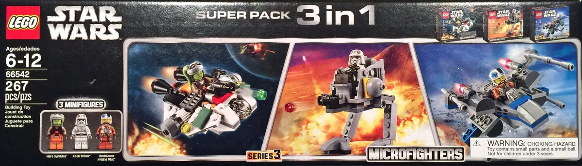 LEGO Star Wars 66542 Microfighters Super Pack 3 in 1 set