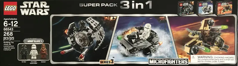 LEGO Star Wars 66543 Microfighters Super Pack 3 in 1 set