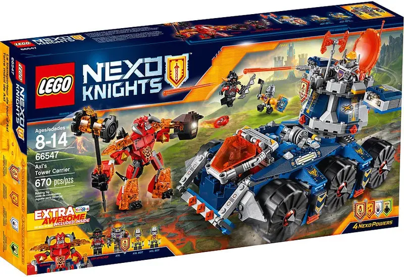 LEGO NEXO KNIGHTS 66547 Axl's Tower Carrier, Extra Awesome Edition set