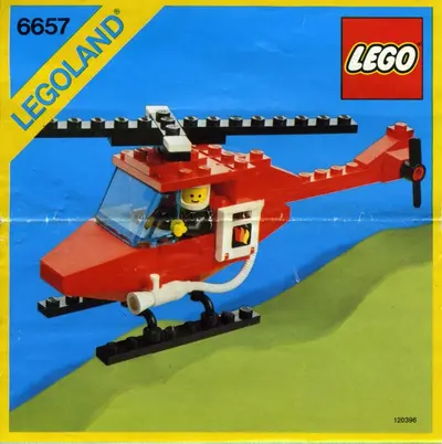 LEGO Town 6657 Fire Patrol Copter set