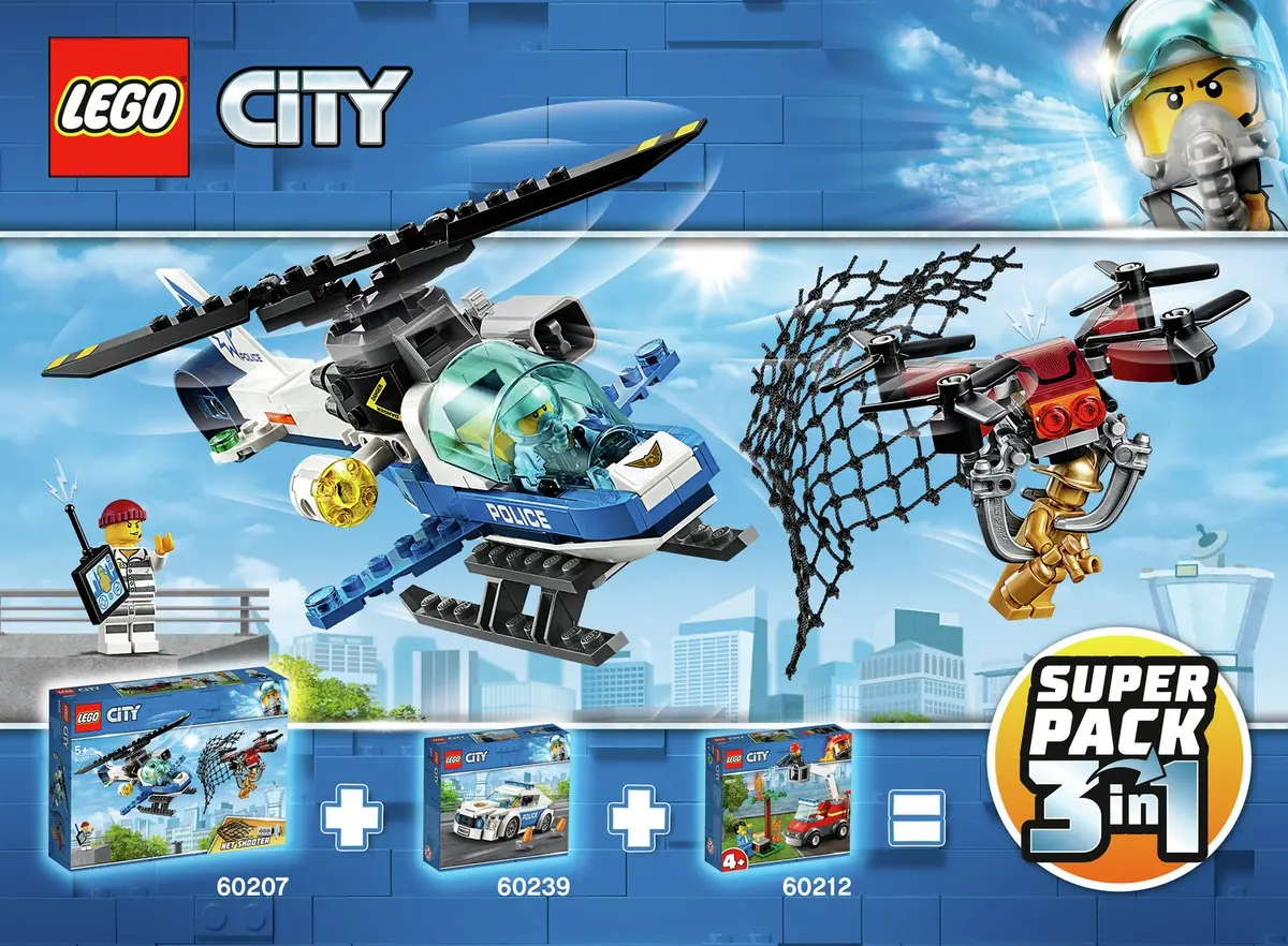 LEGO City 66619 Super Pack 3-in-1 set