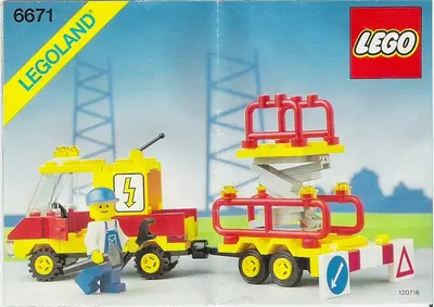 LEGO Town 6671 Utility Repair Lift set
