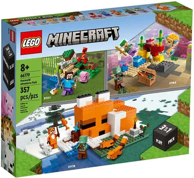 LEGO Minecraft 66779 Overworld Adventures Pack set