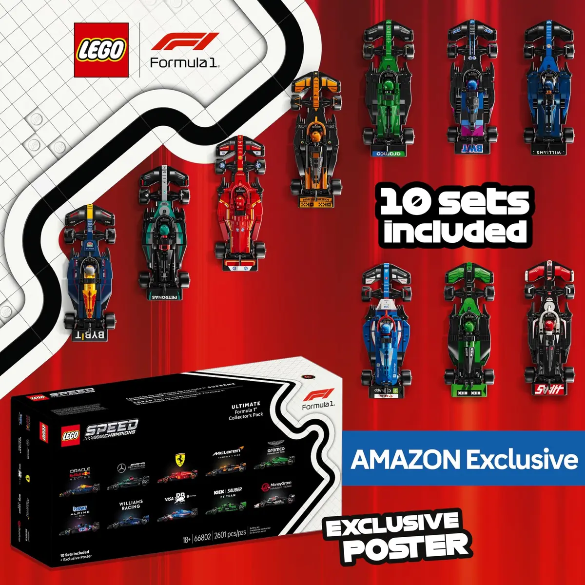 LEGO Speed Champions 66802 Ultimate Formula 1 Collector's Pack set, image 2