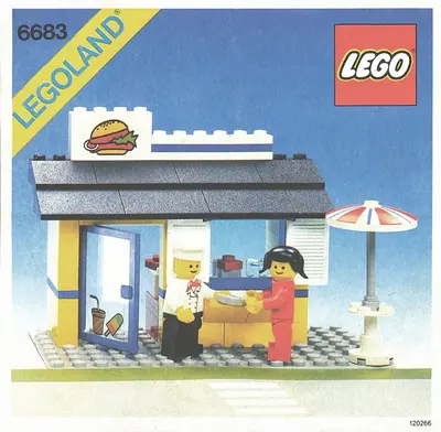 LEGO Town 6683 Hamburger Stand set