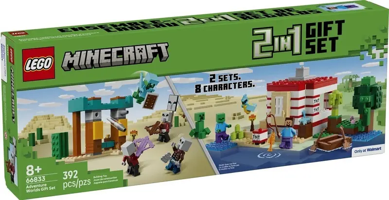 LEGO Minecraft 66833 Adventure Worlds Gift Set set