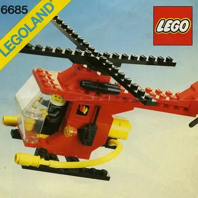 LEGO Town 6685 Fire Copter 1 set