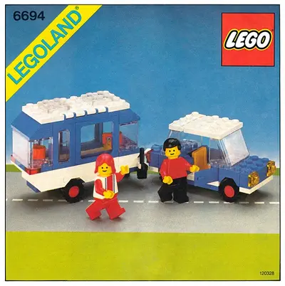 LEGO Town 6694 Car with Camper set