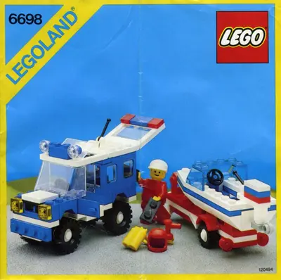 LEGO Town 6698 RV with Speedboat set