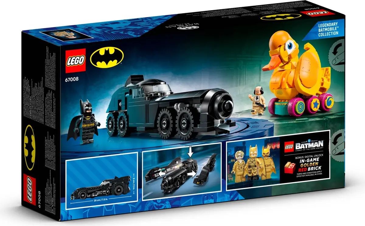 LEGO DC Comics Super Heroes 67008 Batman Returns Batmobile & Duck set, image 4