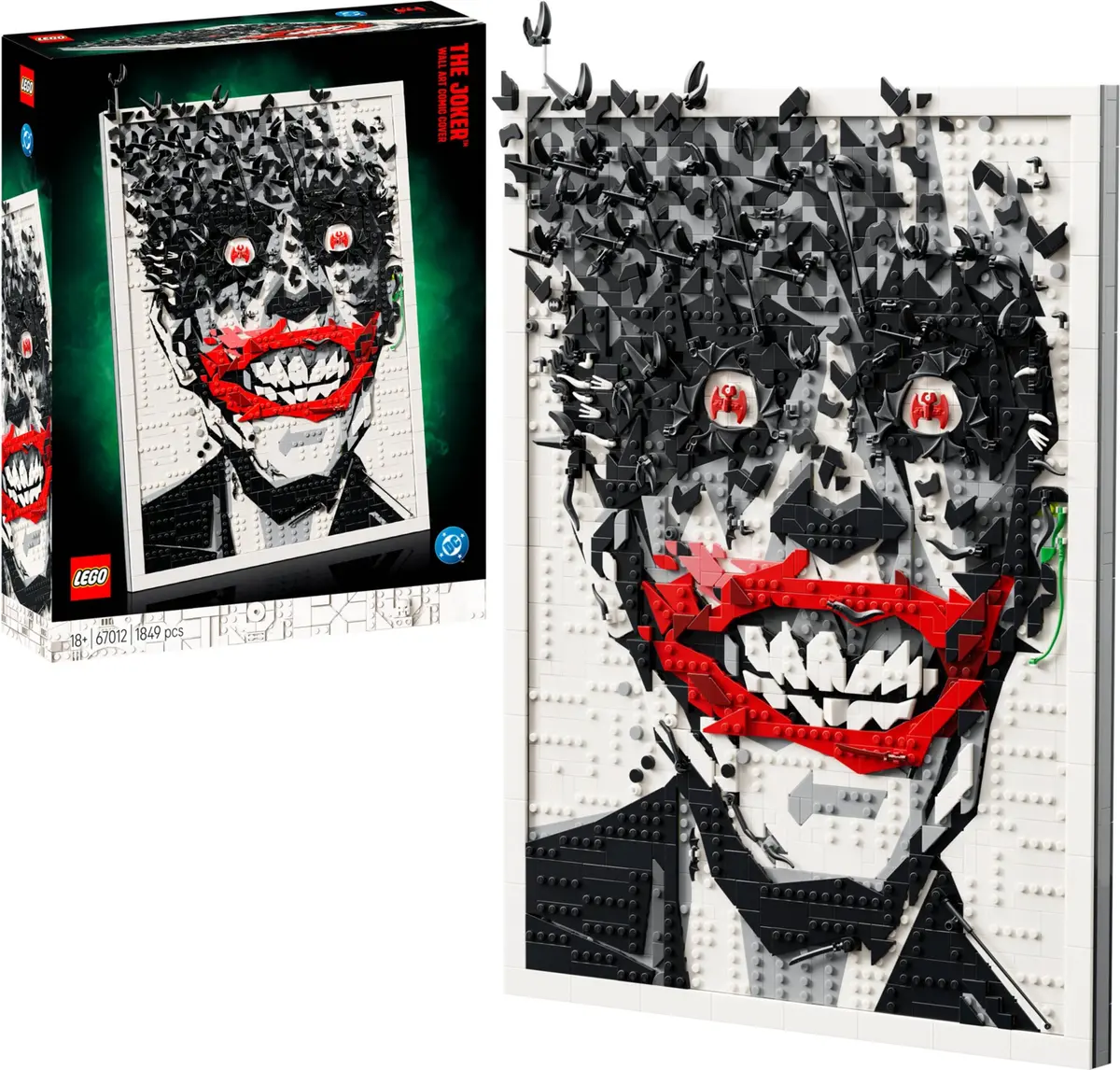 LEGO Art 67012 The Joker Wall Art Comic Cover set, image 3